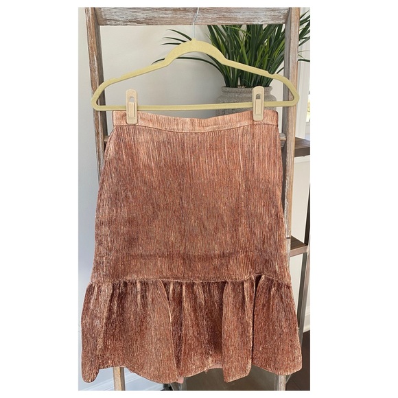 J. Crew Collection • Rose Gold Skirt • Size 6 - Picture 3 of 7